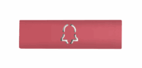 DoorBird D21x Namensschild für eine Ruftaste, Glockensymbol – RAL 3014