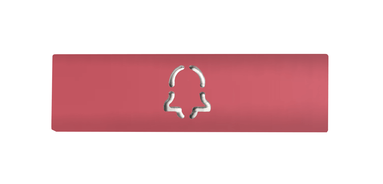 Doorbird DoorBird D21x Namensschild für eine Ruftaste, Glockensymbol – RAL 3014