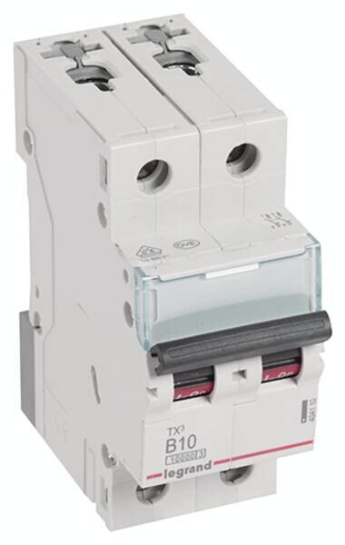 Legrand Legrand 404110 TX3 LS-Schalter B 10A 2-polig 10kA 400VAC 2TE