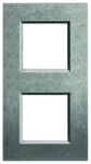 BTicino LNA4802M2NA LivingLight Abdeckrahmen 2-fach 2+2M Aluminium Natur