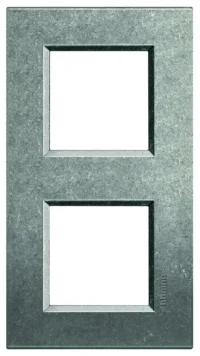 BTicino LNA4802M2NA LivingLight Abdeckrahmen 2-fach 2+2M Aluminium Natur