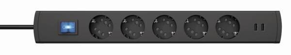 Kopp Kopp 234905003 Duo-Verteilersteckdose 5-fach mit Schraubklemmenanth1,4USBDUOv.5-fach mit Sch