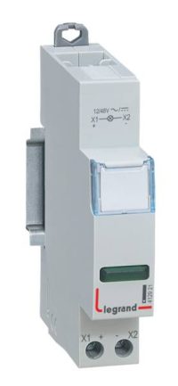 Bild vom Produkt: Legrand 412921 CX3 Meldeleuchte LED 1-fach grün 12/48VAC/DC 1TE