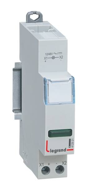 Legrand Legrand 412921 CX3 Meldeleuchte LED 1-fach grün 12/48VAC/DC 1TE
