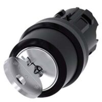 Siemens 3SU1000-4BC01-0AA0 Schlüssel- schalter RONIS 22mm rd Ku. SB30 Abz O