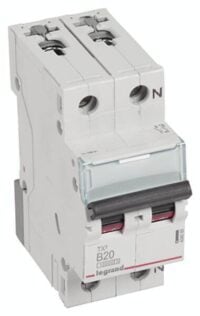 Legrand 404099 TX3 LS-Schalter B 20A 1-polig+N 10kA 230VAC 2TE
