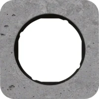 Berker Rahmen 1-fach Beton-grau/schwarz glanz 10112374