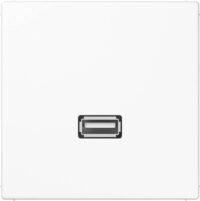 Jung Multimedia-Anschluss alpinweiß USB mit Tragring MA LS 1122 WW