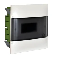 Legrand 135171 UP-Hohlwandverteiler mit Rauchglastür weiß 1x12M Praktibox S