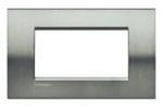 BTicino LNA4804ACS LivingLight Abdeck- rahmen für Kompaktinstallation 4M Stahl