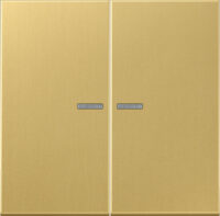 Jung KNX RF Taster 2-fach Messing, Serie LS ME 10921 ST RF C