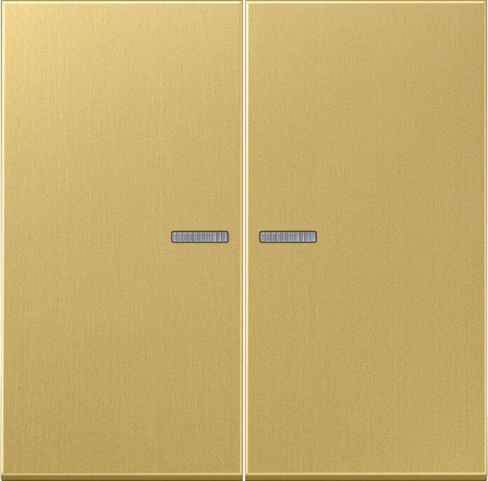 Jung Jung KNX RF Taster 2-fach Messing, Serie LS ME 10921 ST RF C