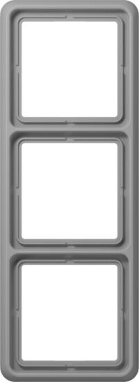 Jung Rahmen 3-fach grau waage/senkrecht CD 583 GR