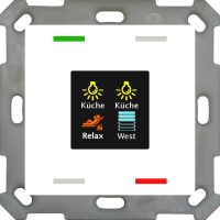 Bild vom Produkt: MDT technologies Taster Smart 55 4-fach Farbdisplay,rws/glä BE-TAS55T4.01