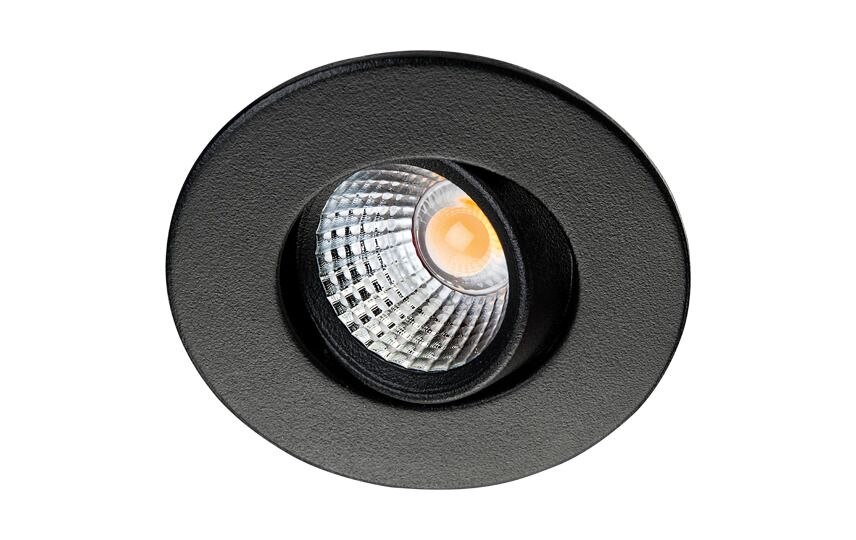 SG Leuchten SG LEUCHTEN LED-Einbaustrahler 4W Konverter Nano Tilt 907020 1LED schwarz 3000K weiß 240lm