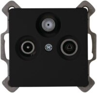 Kopp 921450085 PARIS Antennensteckdose TV/RF/SAT mattschwarz