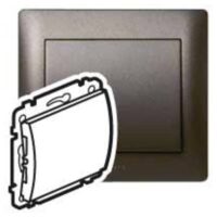 Legrand 771278 Blindabdeckung mit Tragring Galea dark bronze