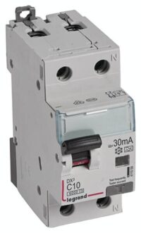 Legrand 411059 DX3 Fi/LS-Schalter C 10A 1P+N 6kA 30mA Typ A 230VAC 2TE