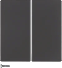 Berker KNX-Funk Taste 2-fach anthrazit samt 85146126