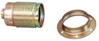 Kopp 212600003 Fassung E27 Außengewindeman mit Schirmtr. Metall
