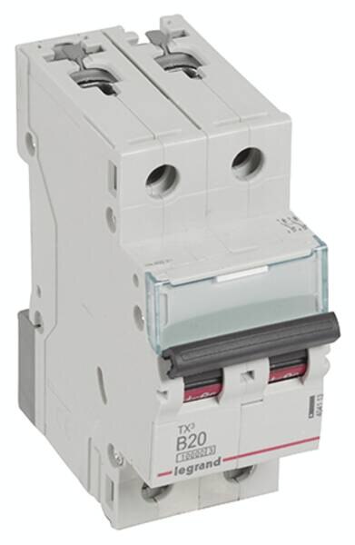 Legrand Legrand 404113 TX3 LS-Schalter B 20A 2-polig 10kA 400VAC 2TE