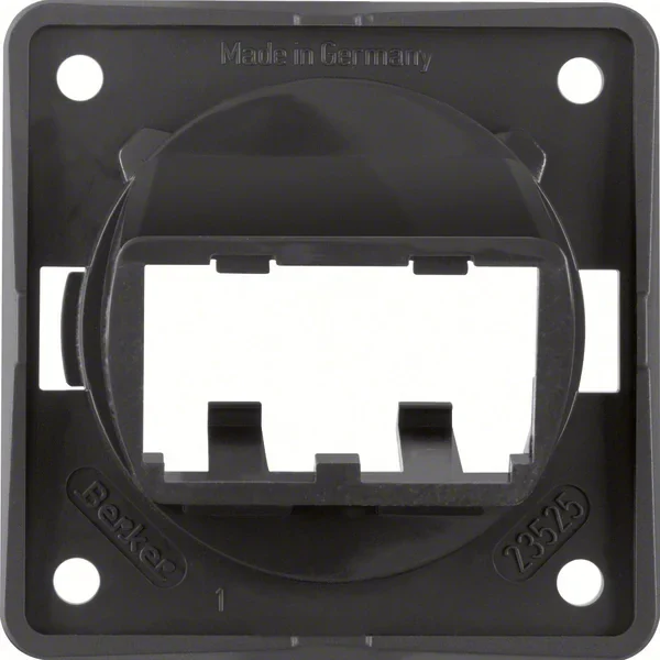 Berker Berker Tragplatte schwarz f.2 MINI-COM Module 9455905