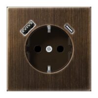 Jung ME1520-15CAAT SCHUKO-Steckdose mit USB Typ AC