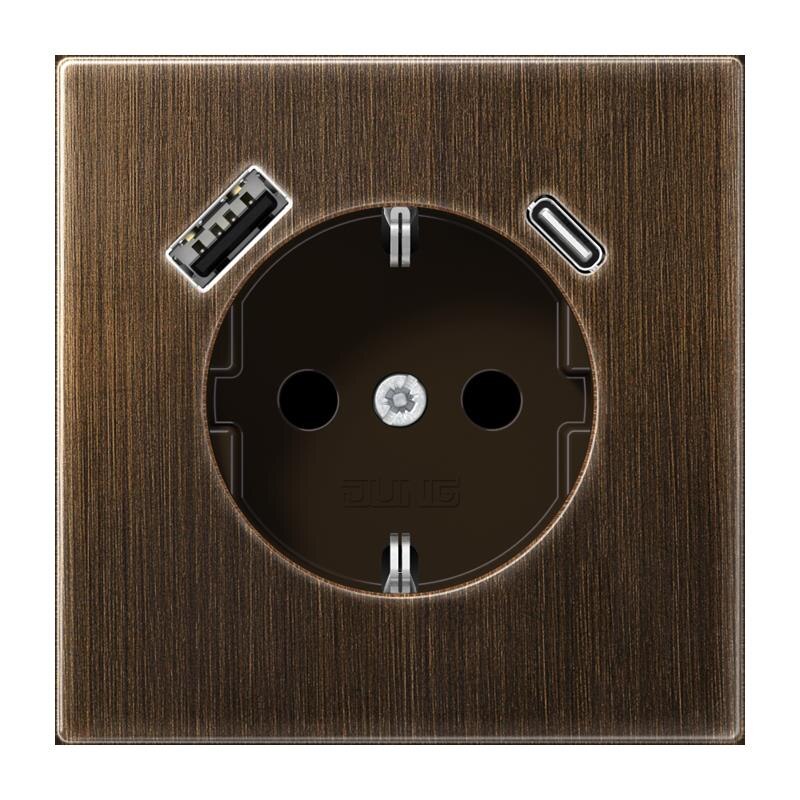 Jung Jung ME1520-15CAAT SCHUKO-Steckdose mit USB Typ AC