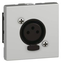 Legrand 079255 XLR-Buchse 3-polig 2-modulig Mosaic Aluminium