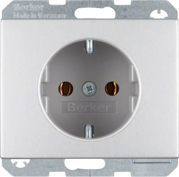 Berker Berker SCHUKO-Steckdose aluminium 47157003