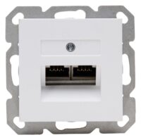 Kopp 920132083 ATHENIS-UAE-Anschlussdose für Telefon- und Datentechnik Farbe:arktis