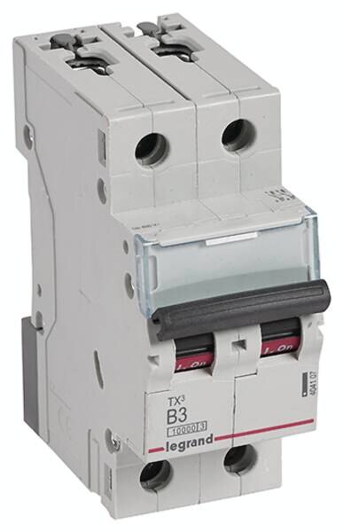 Legrand Legrand 404107 TX3 LS-Schalter B 3A 2-polig 10kA 400VAC 2TE