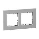 Legrand 766122 SEANO Natura 2-fach Rahmen aus Echtmaterial Farbausführung Al