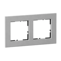 Legrand 766122 SEANO Natura 2-fach Rahmen aus Echtmaterial Farbausführung Al