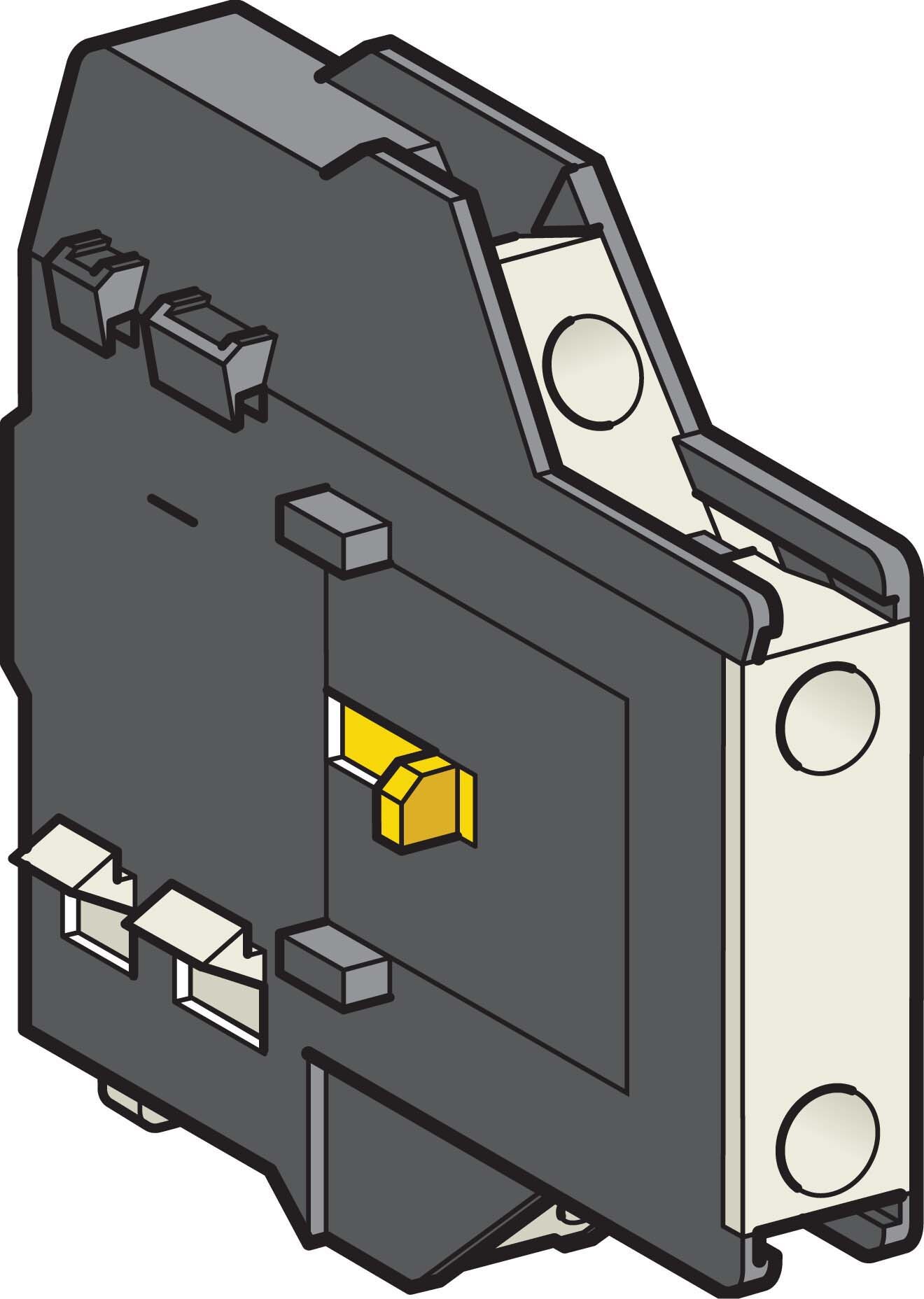 Schneider Schneider LAD8N11 Hilfsschalterblock 1S1Ö unverzögert seitl. Schraubklemmen