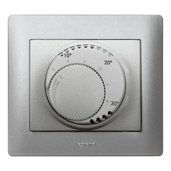Legrand Legrand 775685 Einsatz Raumthermostat Standard Galea soft Aluminium