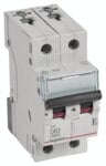 Legrand 403744 TX3 LS-Schalter D 63A 2-polig 6kA 400VAC 2TE