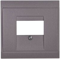 Kopp 350115188 TAE-Abdeckung M2,5x12mm für TAE-Anschlussdose Malta anthrazit-silb