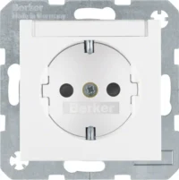 Berker Schuko-Steckdose pws + Beschriftungsfeld 47491909
