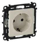 Legrand 753221 Schuko Steckdose seitl. Klemmen Valena Life mandelweiß