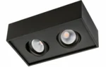SG LEUCHTEN LED-Deckenanbauleuchte 14W Cube Lux 902555 3000K 980lm schwarz Konverter