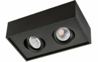 SG LEUCHTEN LED-Deckenanbauleuchte 14W Cube Lux 902555 3000K 980lm schwarz Konverter
