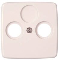 Kopp 339317181 Abdeckung für Ant steckd.2-fach TV RF M3x13,M3x16,M3x25 Rivo weiß