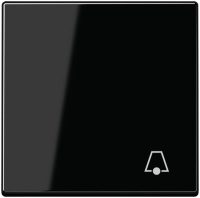 Jung A590BFKSW Wippe Symbol Klingel bruchsicher Serie A schwarz