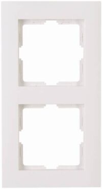 Kopp 402629081 ATHENIS UP-Feuchtraum 2-fach Abdeckrahmen IP44 Farbe:reinweiß