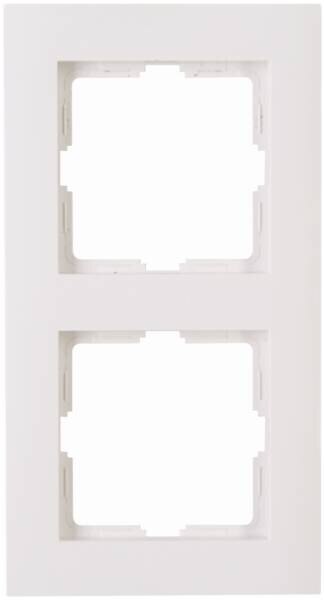 Kopp Kopp 402629081 ATHENIS UP-Feuchtraum 2-fach Abdeckrahmen IP44 Farbe:reinweiß