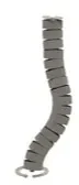 Legrand 8190640 Cable Worm CW4 geschlos. Gliedern 2-zügig Stahl-Fußplatte grau