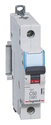 Legrand 404176 TX3 LS-Schalter C 50A 1-polig 10kA 230/400VAC 1TE