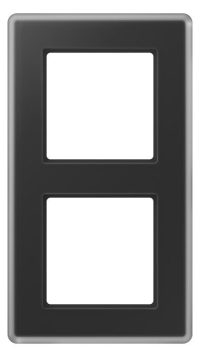 Jung AV582GLMSW Glasrahmen 2f senkr.eu.waager.e Montage Glas A VIVA sc