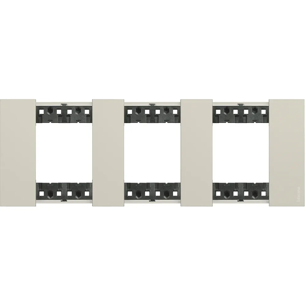 Legrand BTicino KA4802M3KM LivingNow Abdeck- rahmen 3x2-modulig in Farbausführung Sand